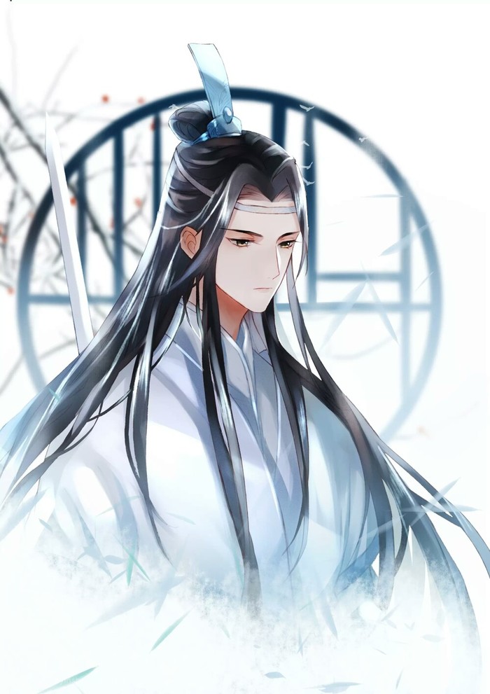 魔道祖师壁纸插画更图：君不见陌上花开落几度，燕影疏斜去又还