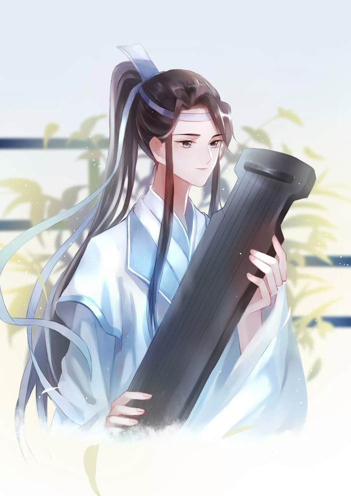 魔道祖师壁纸插画更图：君不见陌上花开落几度，燕影疏斜去又还