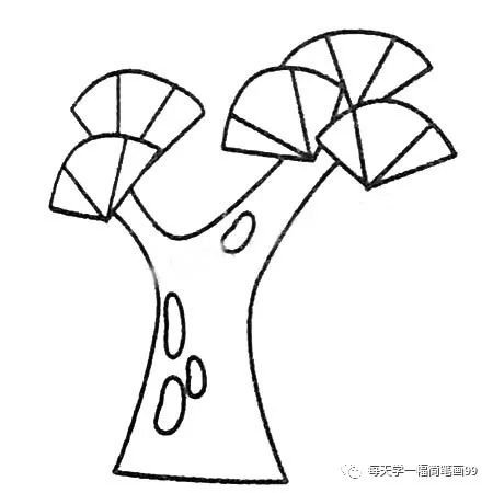 每天学一幅简笔画——松树的多种画法