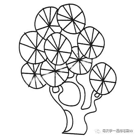 每天学一幅简笔画——松树的多种画法