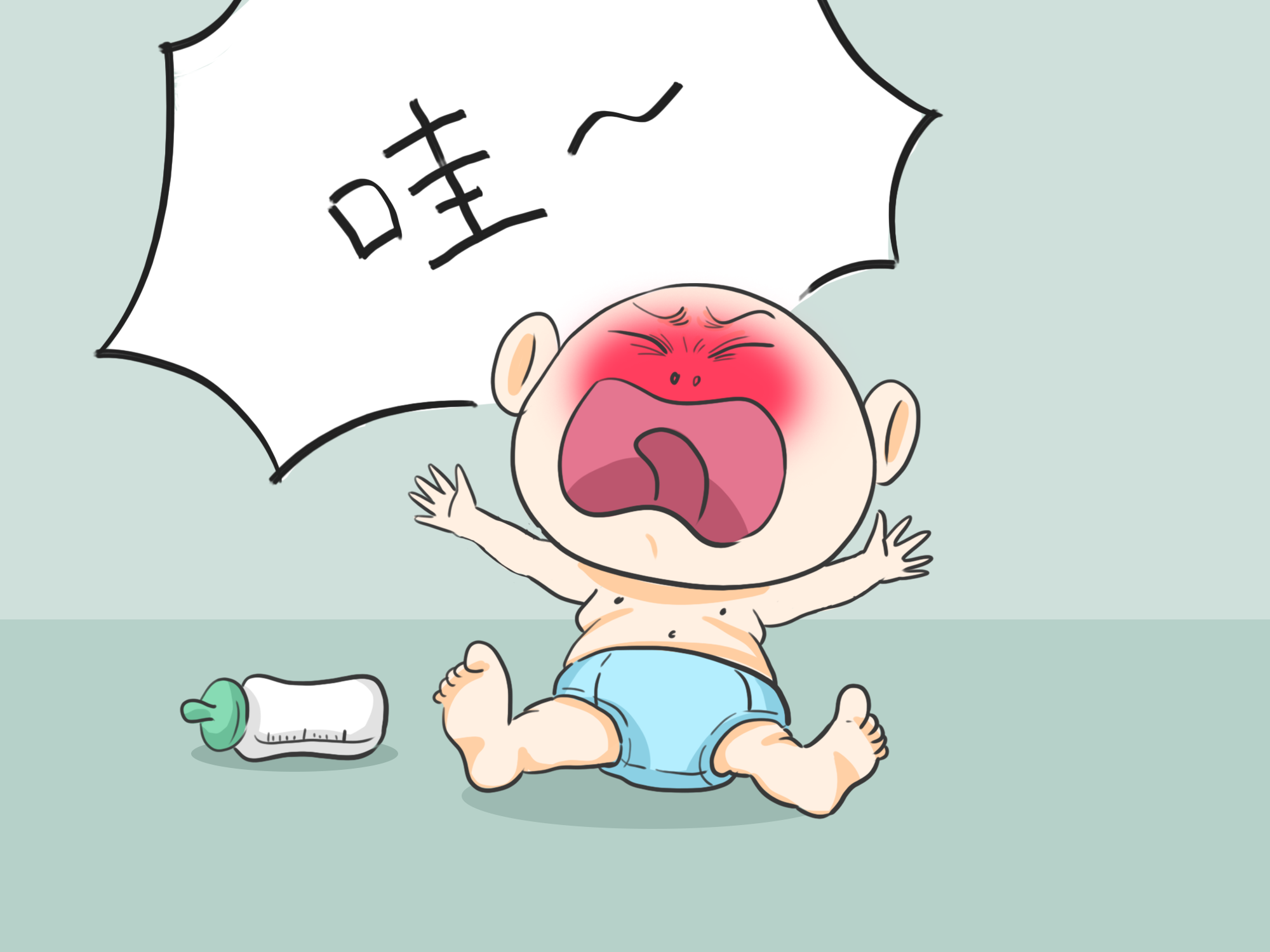 卡通伤心哭泣的宝宝图片素材免费下载 - 觅知网