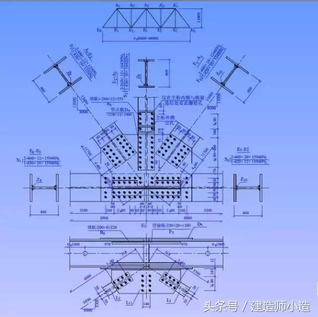 一分钟看懂钢结构图，以后遇到都不慌！