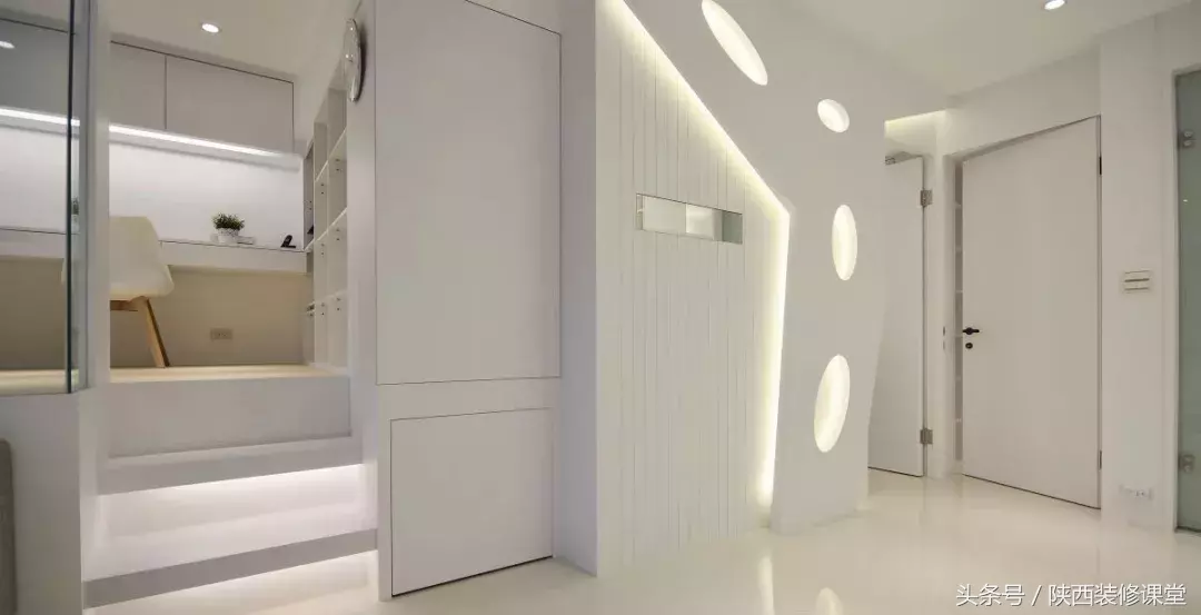129㎡后现代风，极简净白