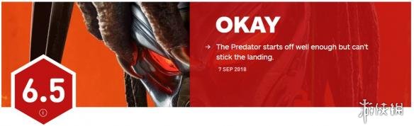 《铁血战士》IGN 6.5分：开始表现很好 结局令人失望