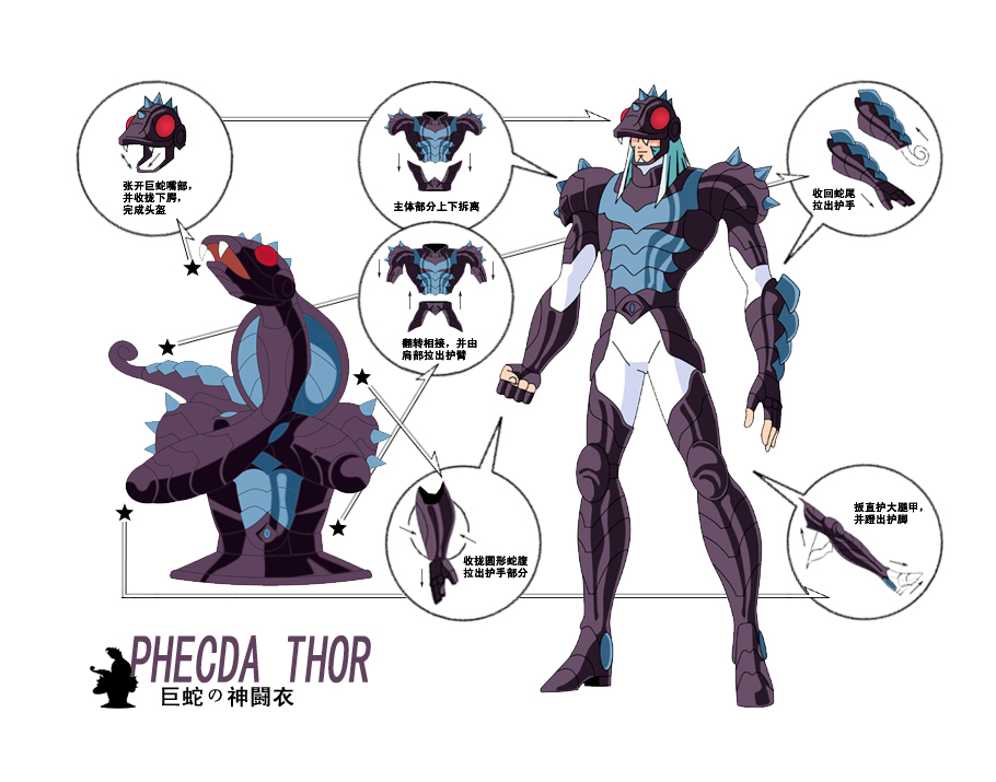 圣斗士星矢:神斗士神斗衣分解图赏析