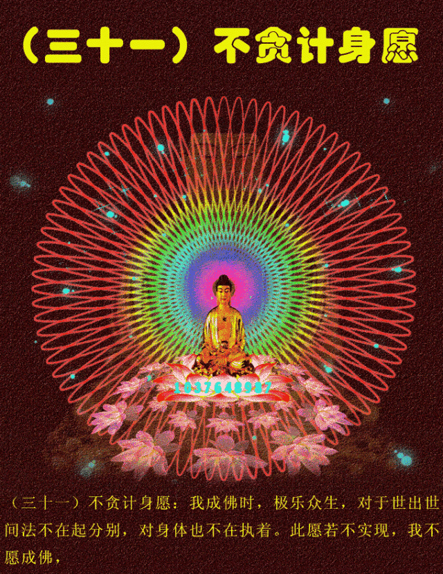 阿弥陀佛四十八愿简述！殊胜图文，过目增福，功德无量！