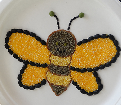 孩子大爱的18个五谷拼贴画,幼儿园,一二年级老师手工作业)