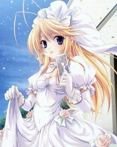 十二星座专属动漫婚纱少女,金牛座可爱清纯,白羊座是月下女神!