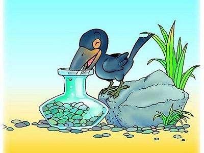 乌鸦还能怎样喝到瓶子里的水 你想到了吗？