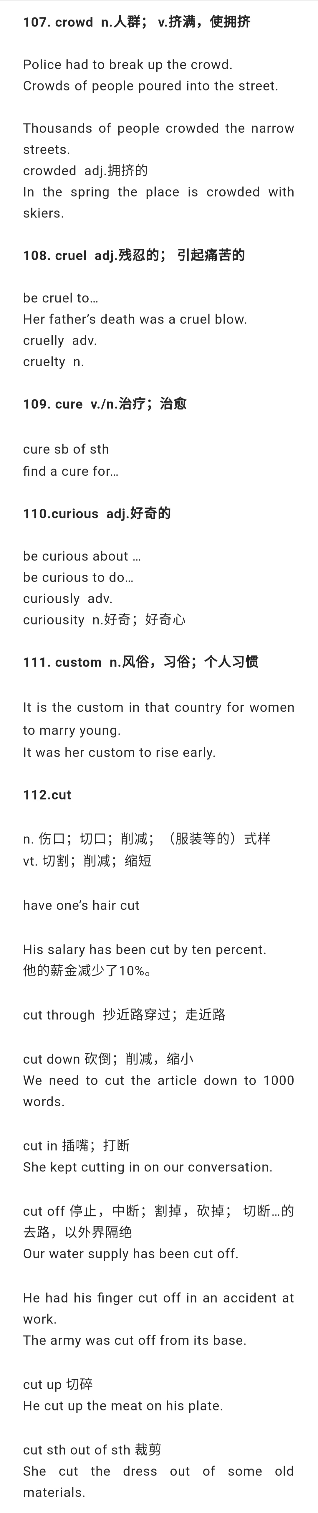 单词+词组+句型：20天轻松搞定高中英语3500词(C)下！