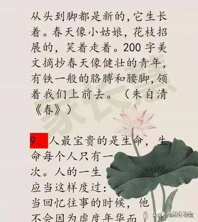 如果孩子正初中，这80个名著美句务必背熟，作文再不发愁