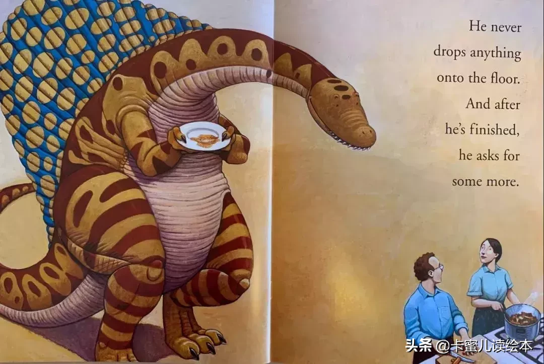 英文有声绘本How Do Dinosaurs Eat Their Food恐龙是怎么吃饭的