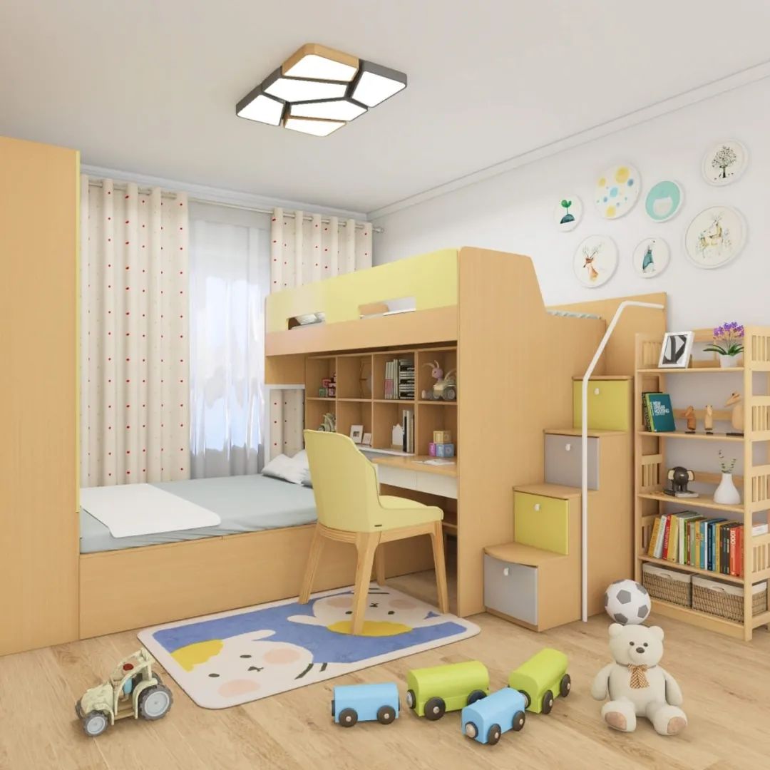 有颜值 成长性,7款天马行空儿童房,各年龄段孩子都适用
