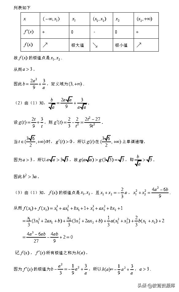 高考数学：2010—2018真题汇编，专题三，导数及其应用