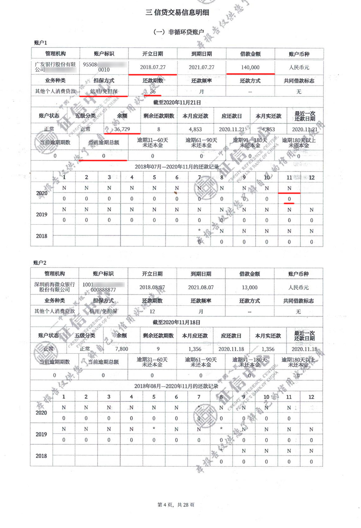 5分钟学会看征信报告