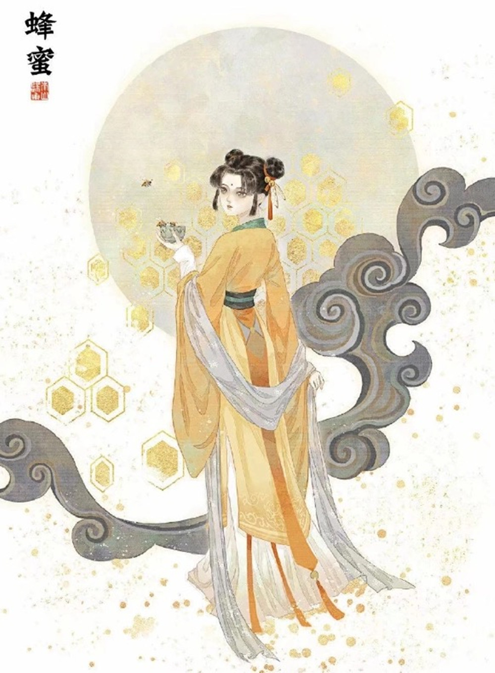 当中草药拟人化，三七变英俊的古风公子，枸杞是美艳的汉服美人