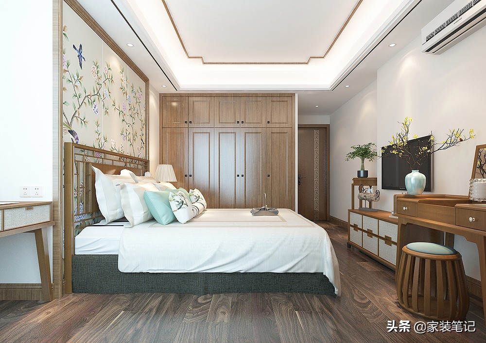 130㎡的简约新中式，全屋原木色系温馨感很强，有品位档次还好