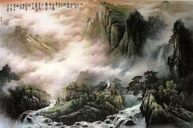 「宏篇巨构」曾刚彩墨山水画,养心夺目