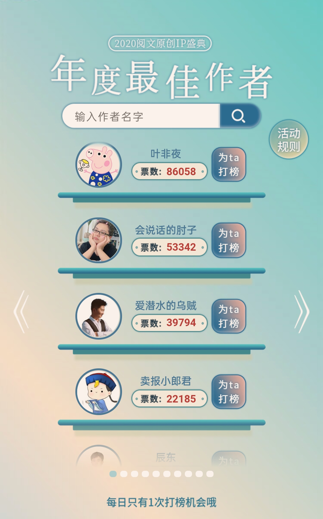 2020年阅文集团年度最佳作者评选揭晓，多部热门小说登榜，网络文学创作呈现繁荣态势。