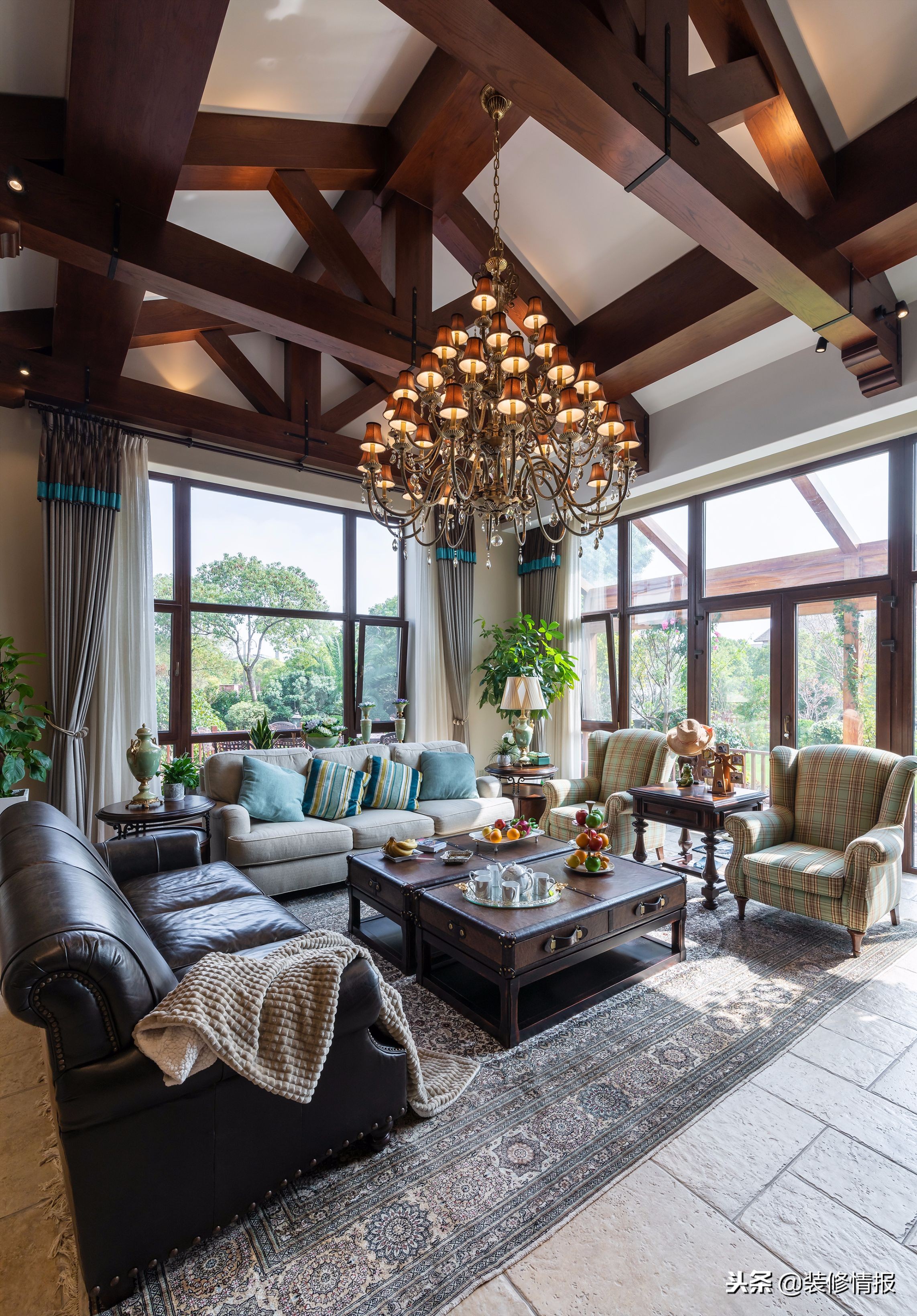 580㎡的美式乡村风，一个休闲、自然、安逸、宁静的居住环境