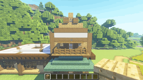 我的世界：妙用建筑思维 在MC方块世界中建造一个田间别墅