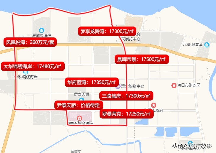 海口11所重点小学划片学区在售楼盘超全汇总，房价14000元/㎡起