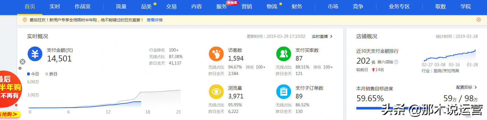 淘宝卖家如何查看自己的店铺星级评分