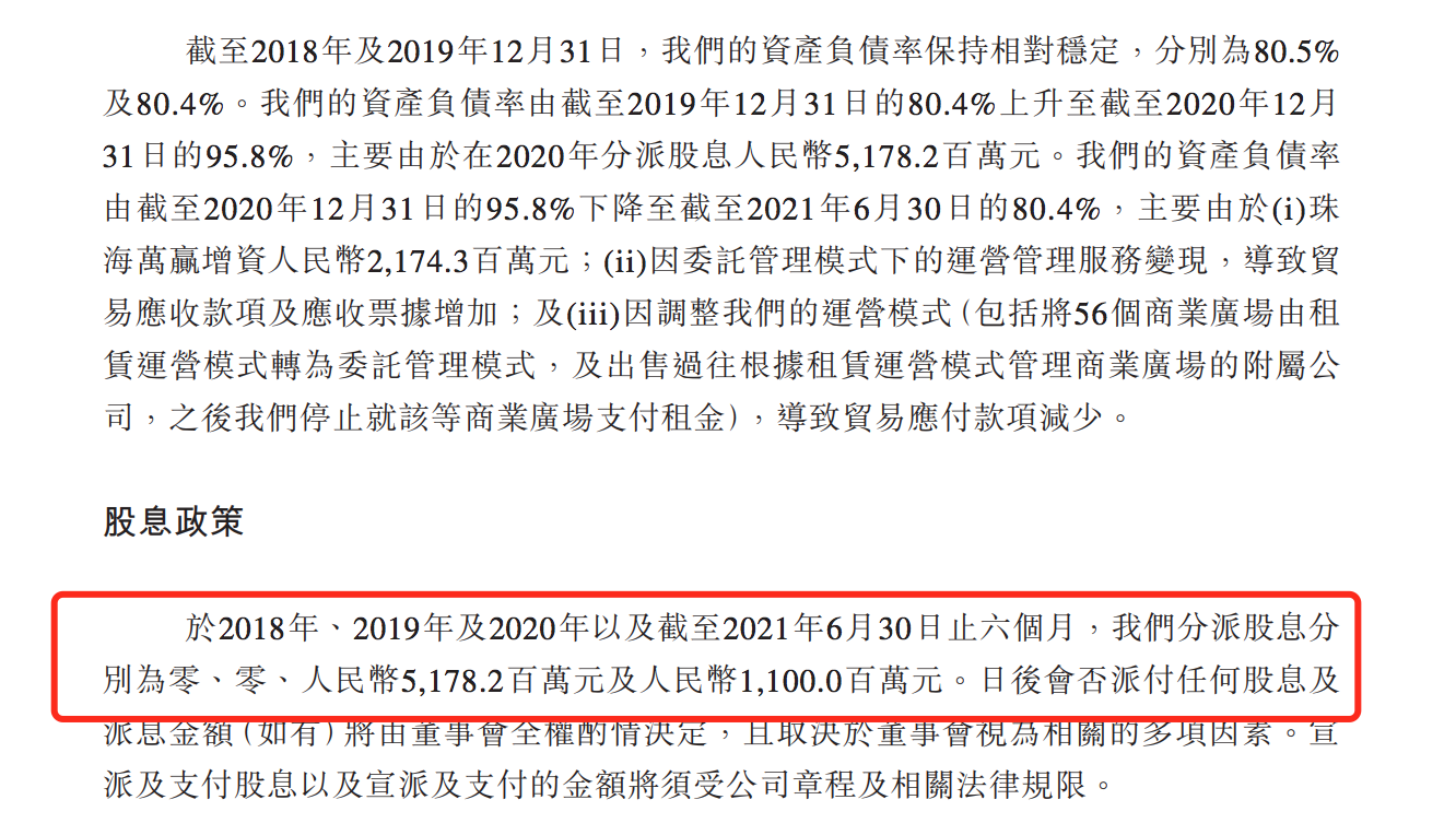 万达商管冲刺香港上市：上半年净赚20亿元，已提前“套现”约63亿