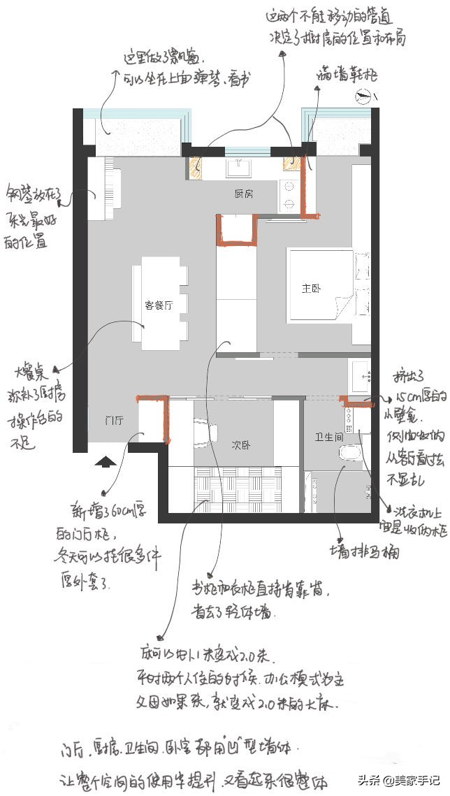 她56㎡的家，因坚持舍弃客厅老三样而走红，不要沙发、茶几太香了