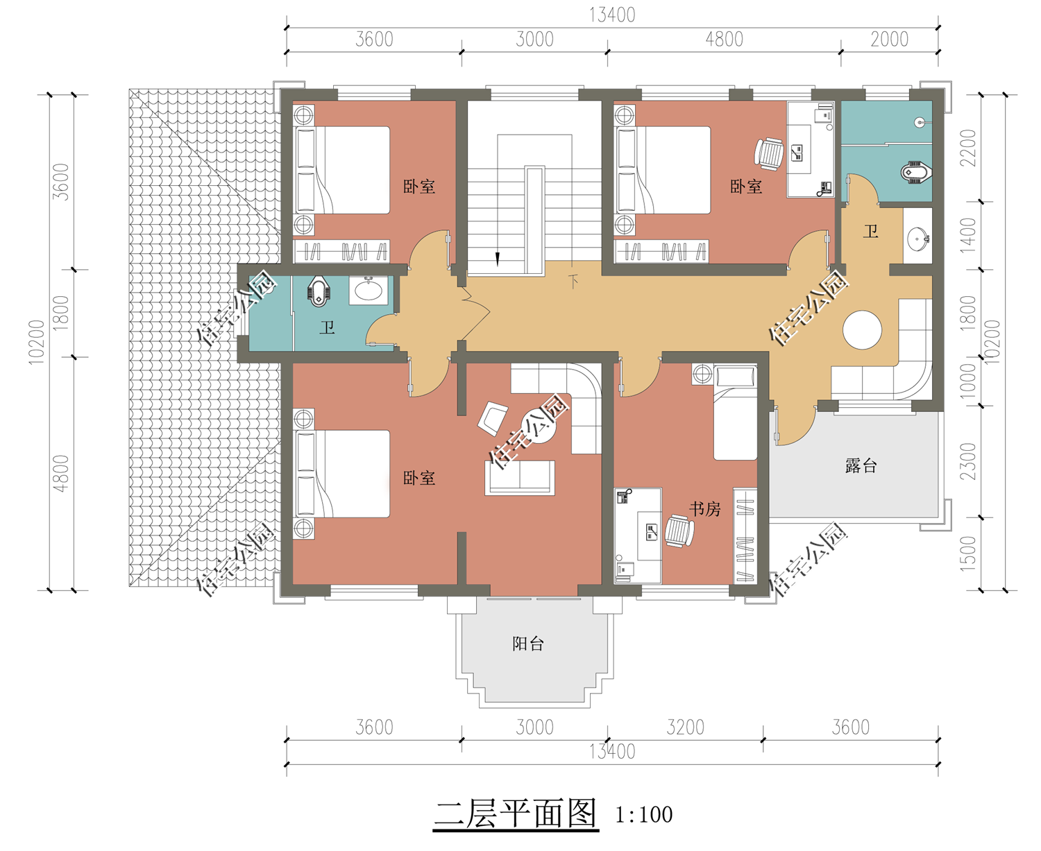 2020年备受好评的10套二层户型图,尤其是第六套,实用又漂亮