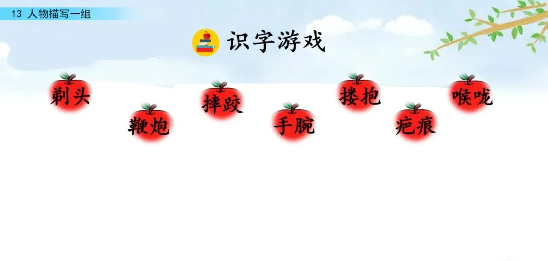 部编五年级语文下册第13课《人物描写一组》》知识点及课堂测试题