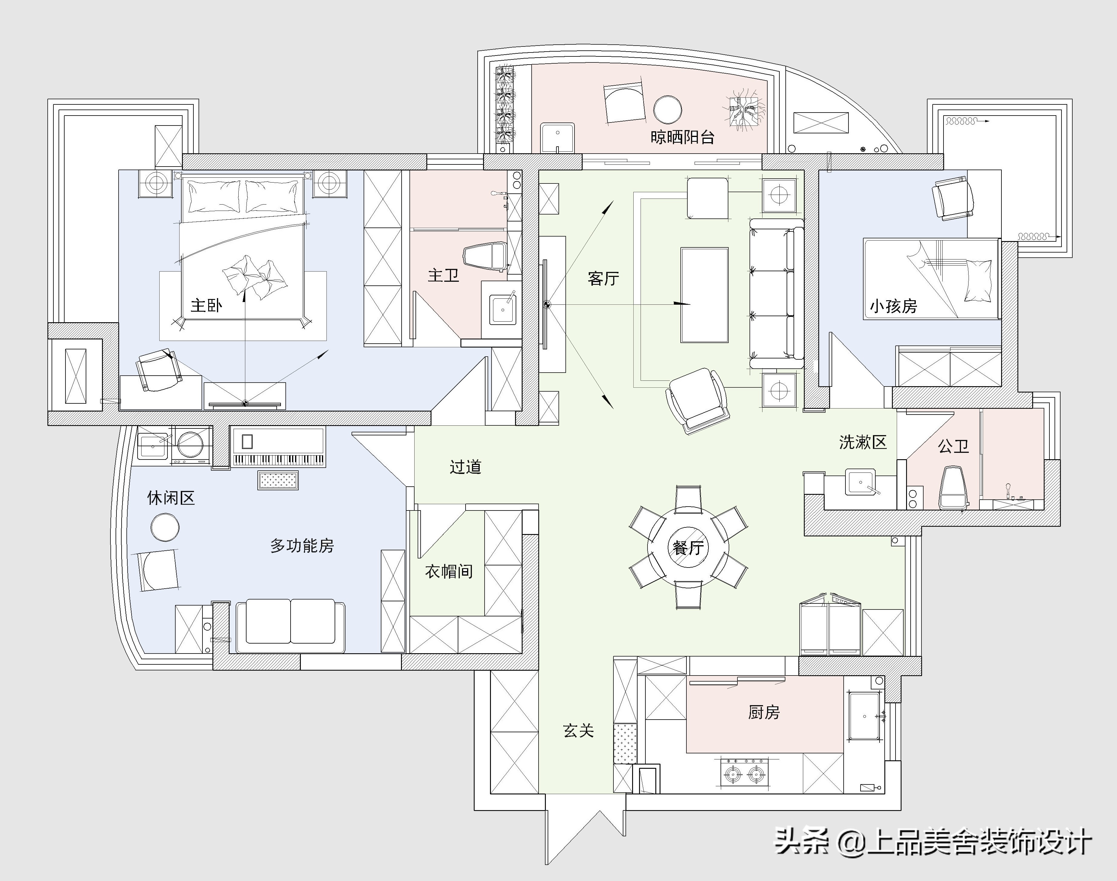126㎡三房装中式，黑胡桃显中式清雅之美，仅玄关鞋柜就超实用