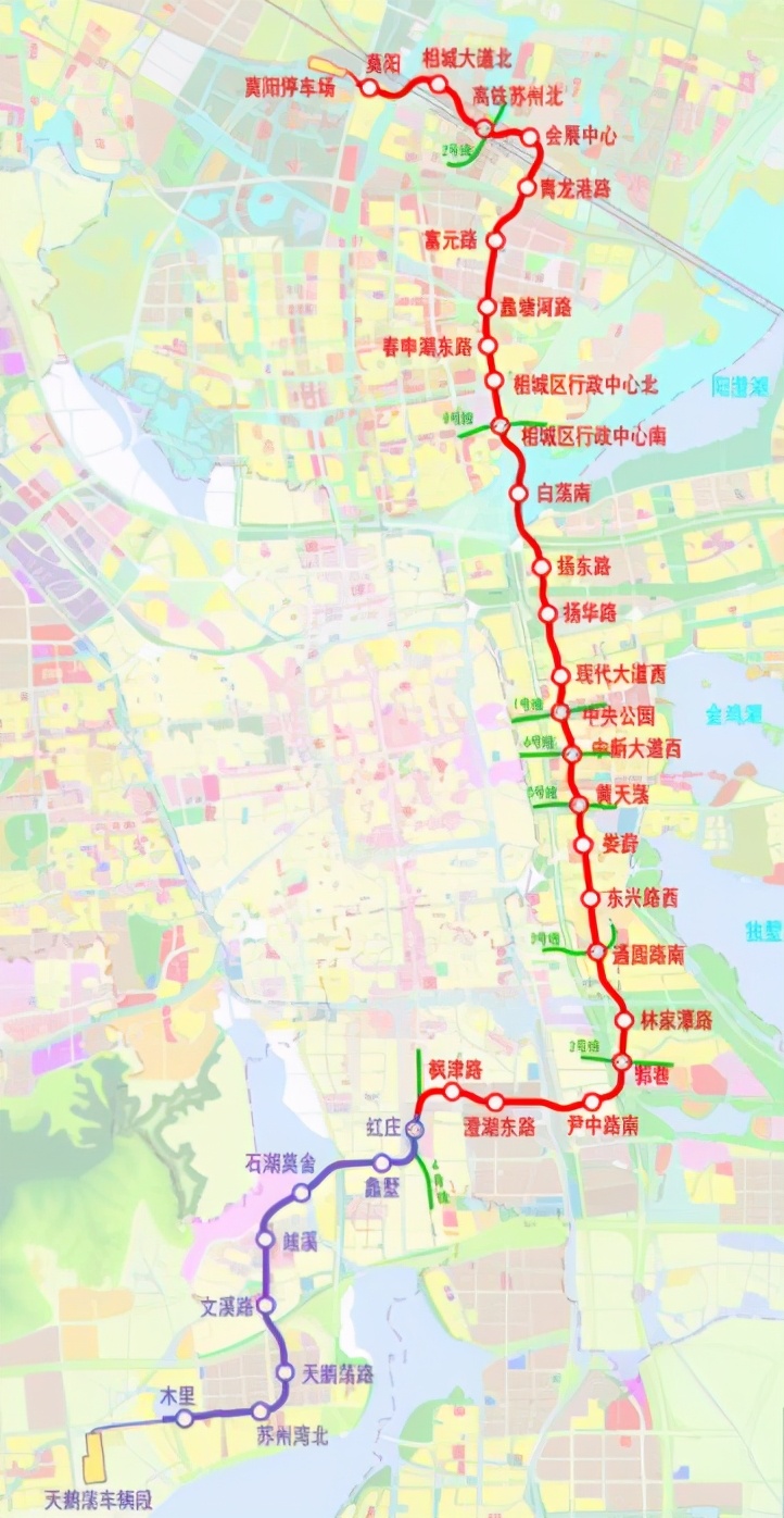 苏州在建一条地铁，长40.1千米，设33站，方便南北地区百姓出行