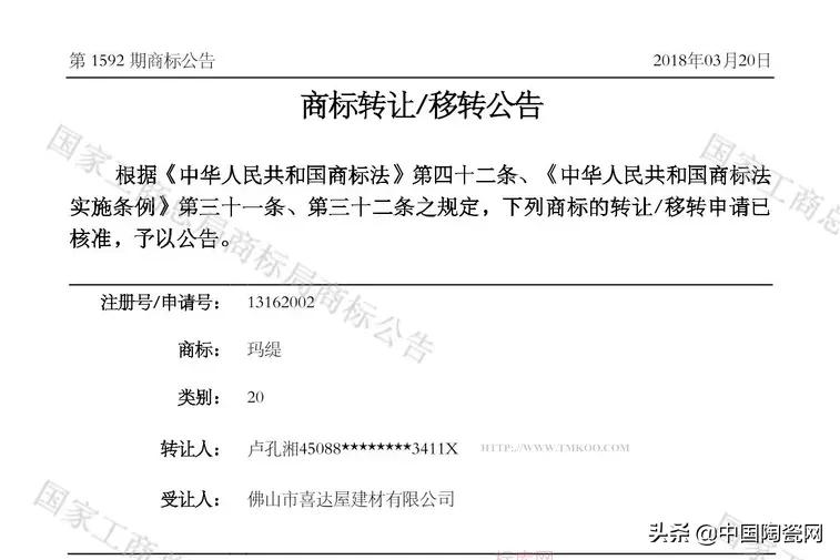 全红禅被抢注商标,陶瓷行业也有“玛缇岩板家居”、山寨“简一”