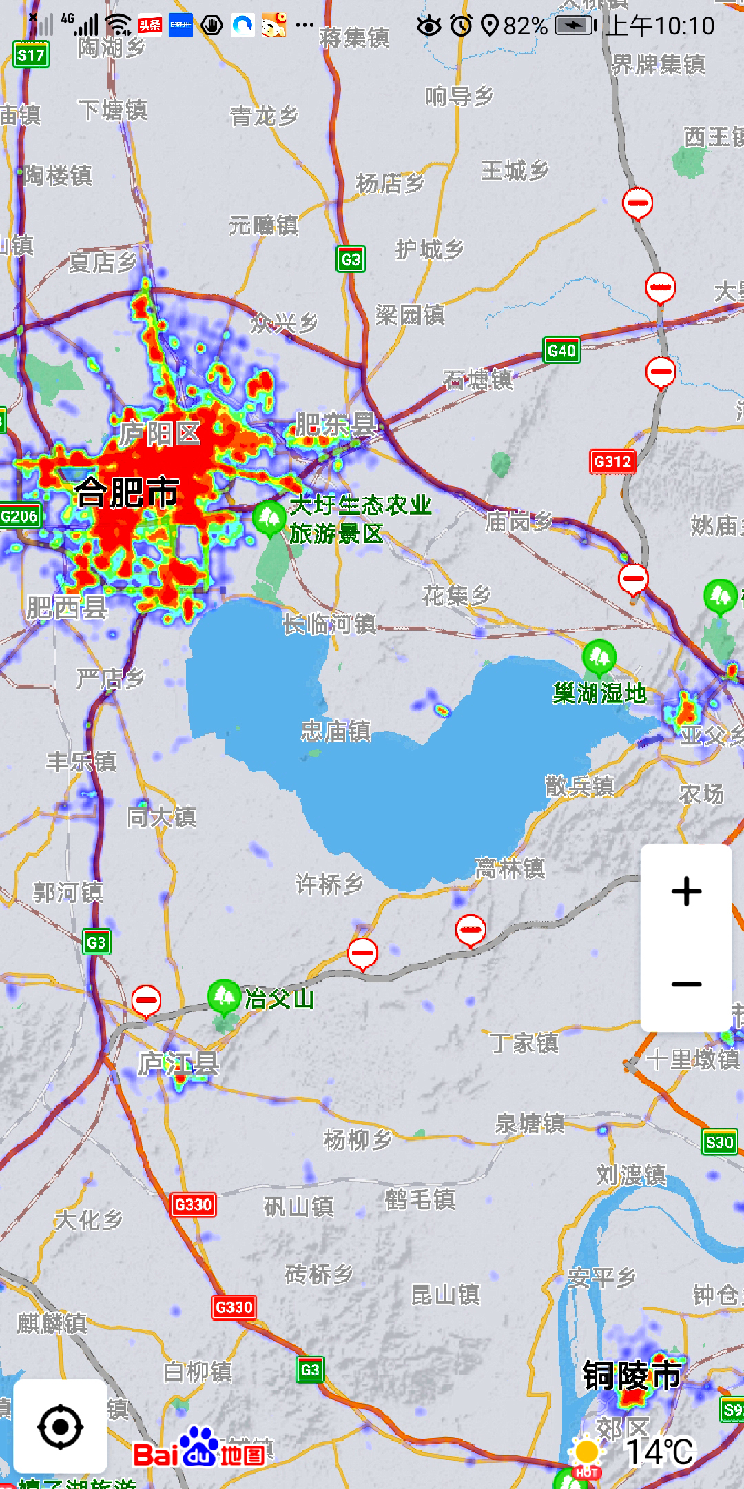 中国淡水湖(富饶的五大淡水湖，同比例热力图比较，太湖无与伦比，巢湖潜力大)