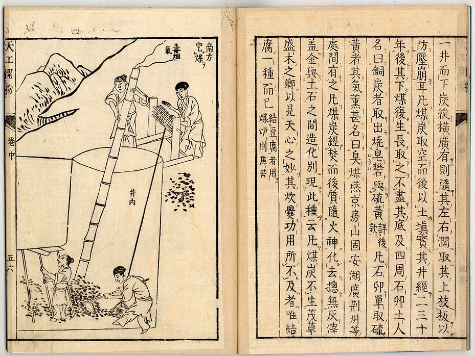 中国17世纪的工艺百科全书(明代宋应星的天工开物)