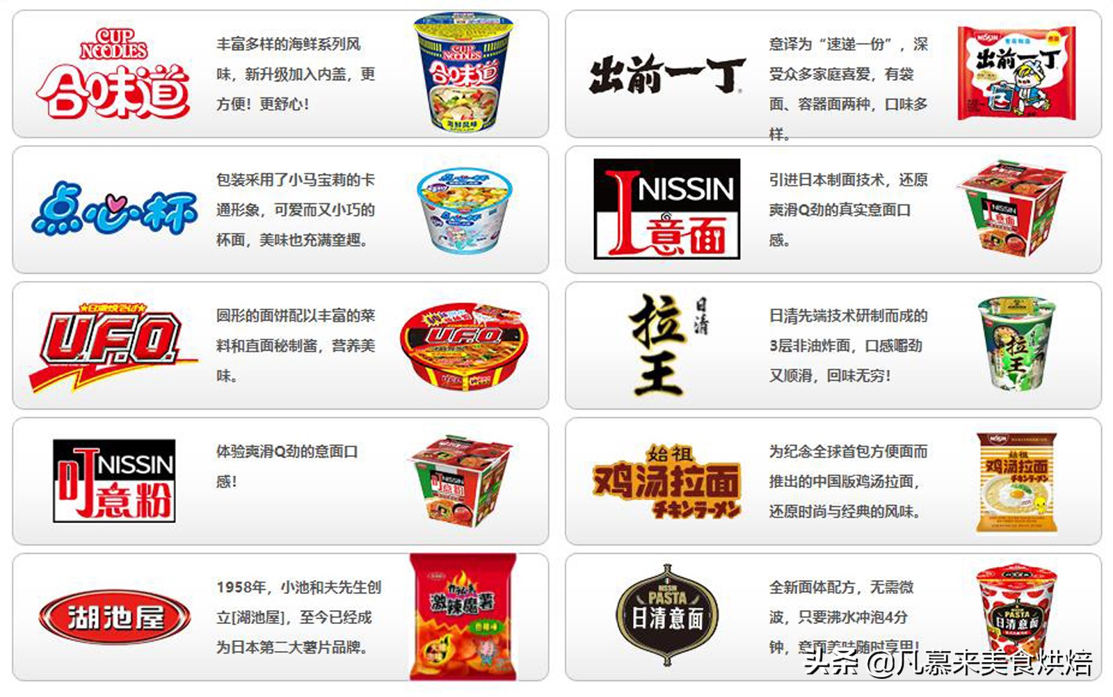 方便面行业沉浮50年，盘点中国方便面近30个品牌，2021年十大品牌