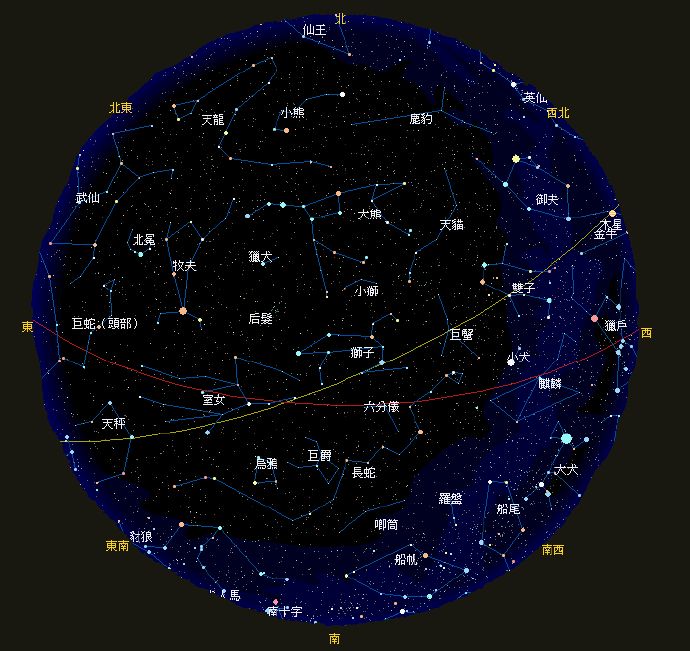 你的星座在哪里？