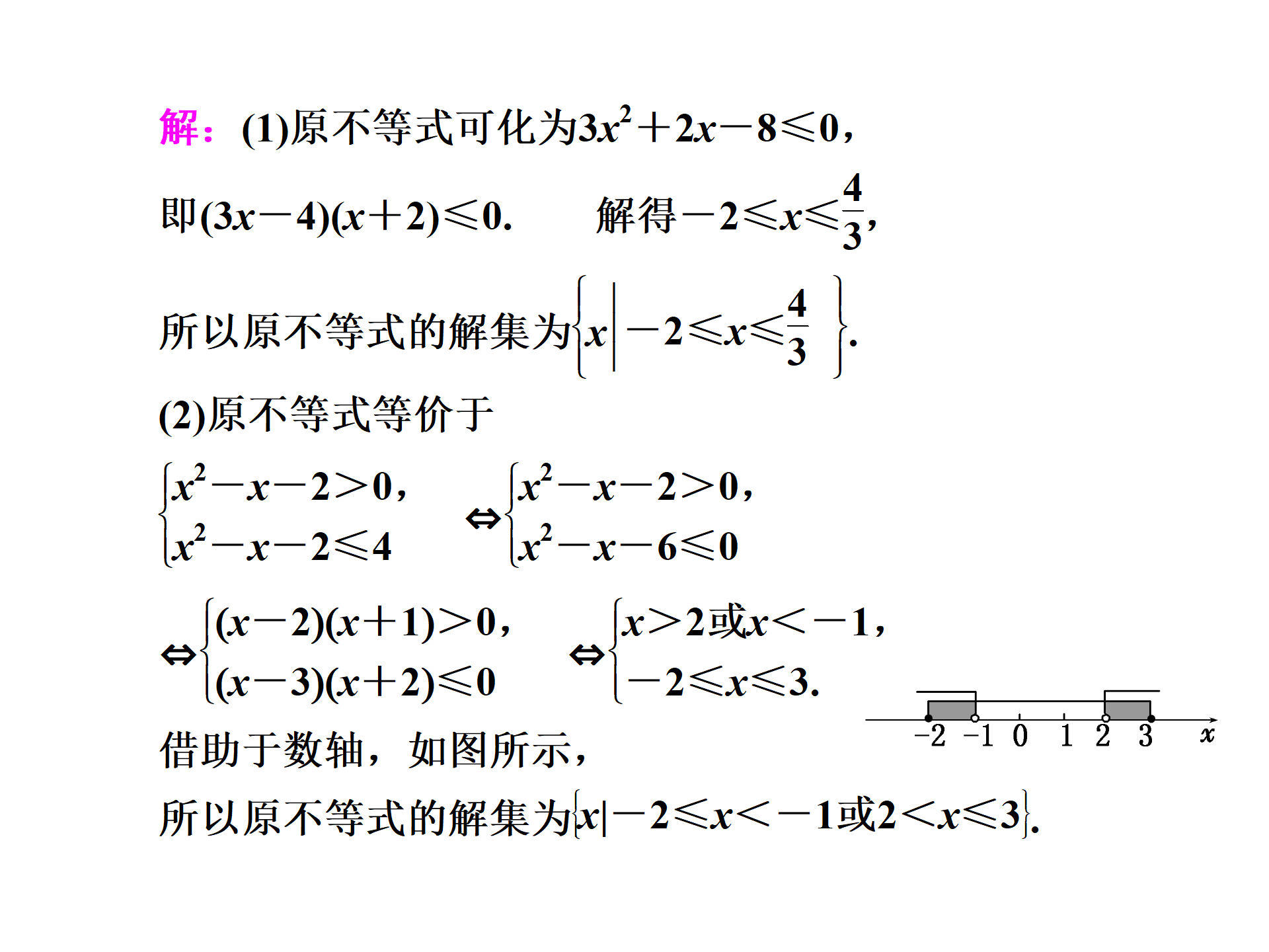 高考数学培优 一元二次不等式及其解法