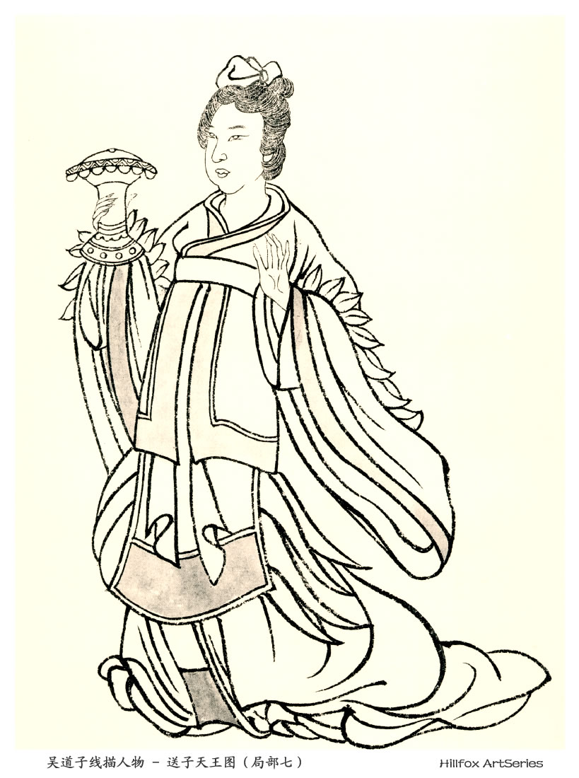 吴道子线描高清图片吴道子主要画什么