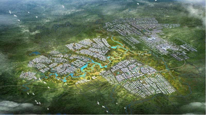 中国民航飞行学院天府校区首栋单体建筑封顶