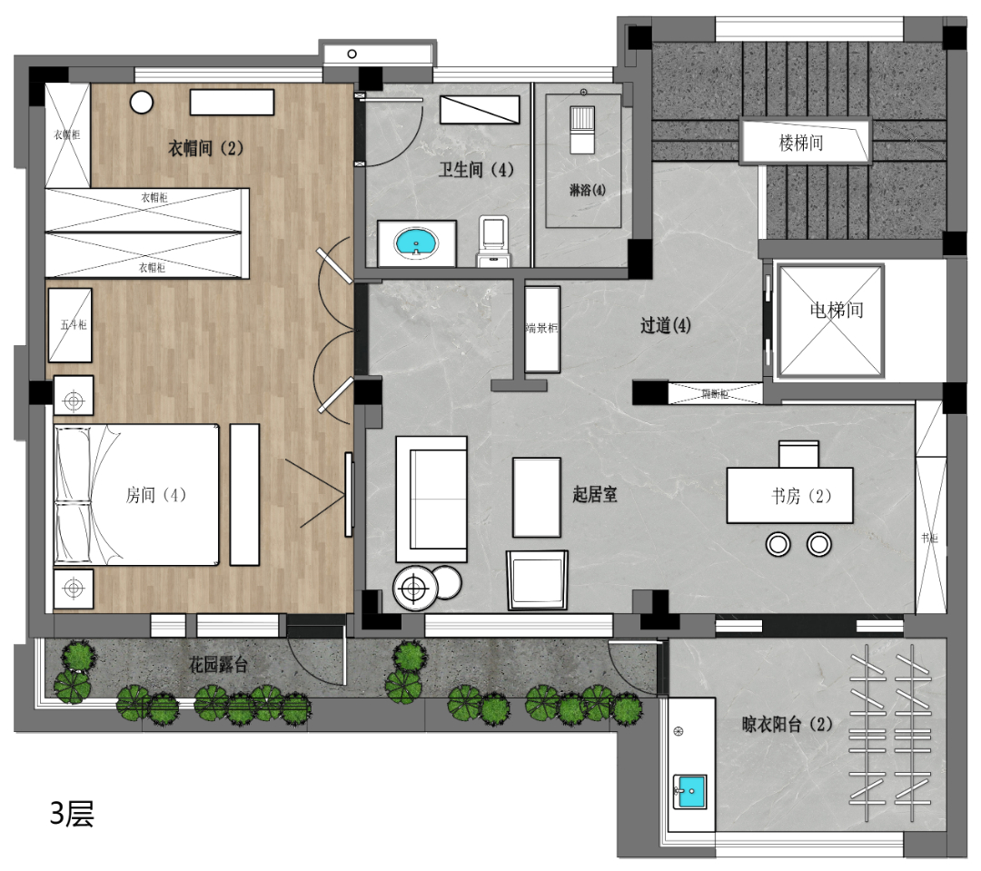 500m²现代简约 | 流淌在家中的艺术