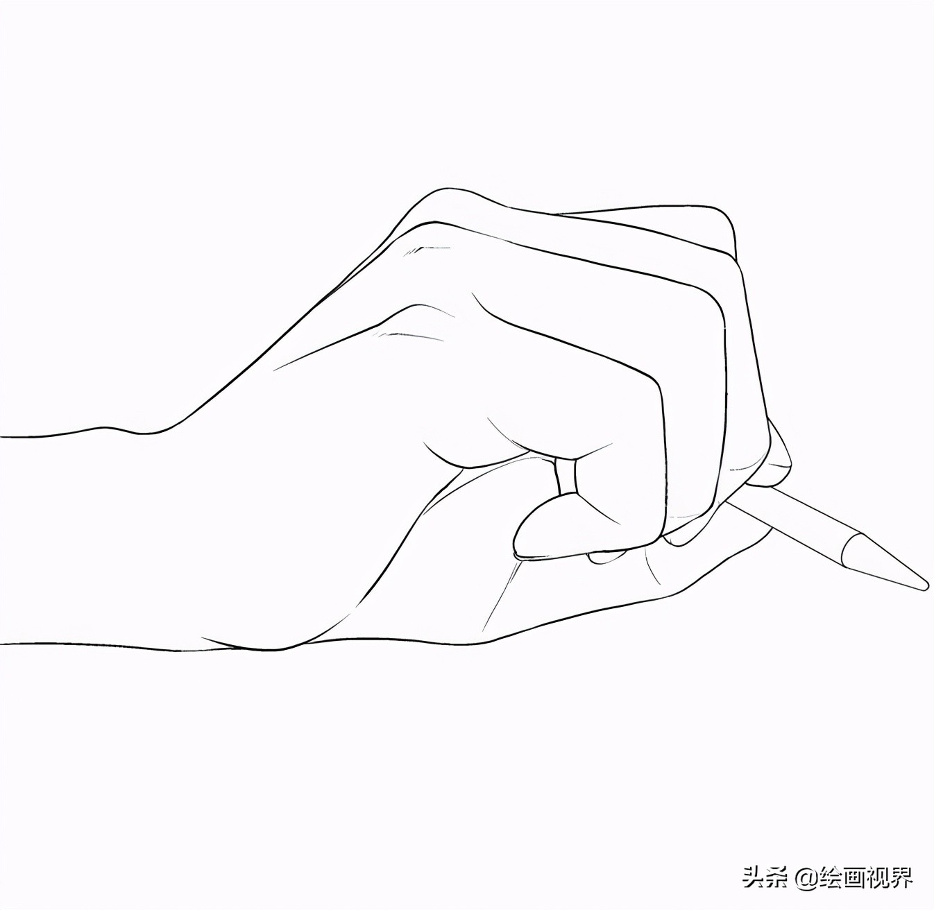 初学者怎么画手？从最基础的造型画起来，简单易学，收藏临摹学习