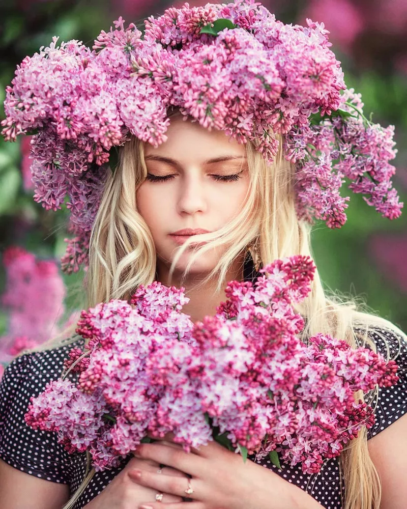 华丽肖像,花中少女