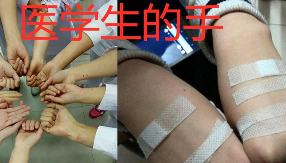 同样是“秀手”，美术生手脏艺术生手美，医学生的手叫人心酸