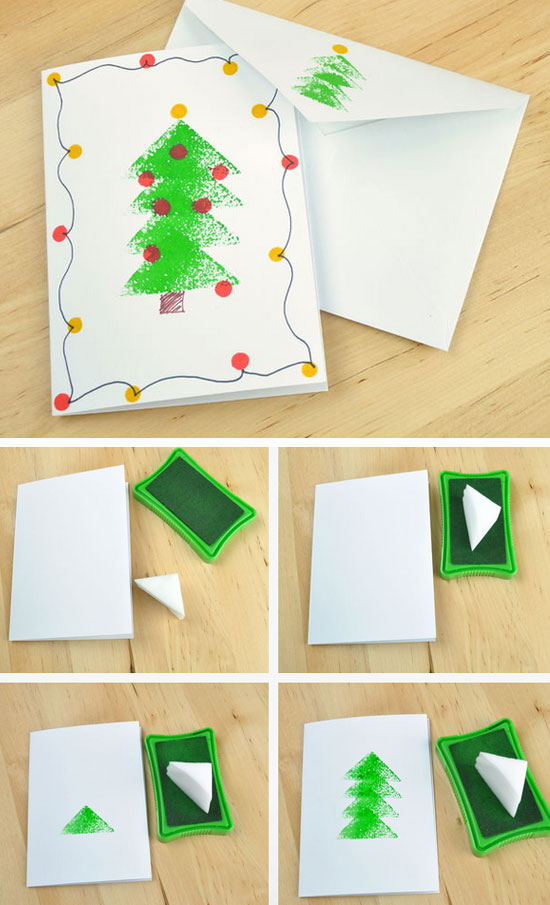 10款圣诞节创意贺卡DIY教程，简单又漂亮，10分钟搞定！