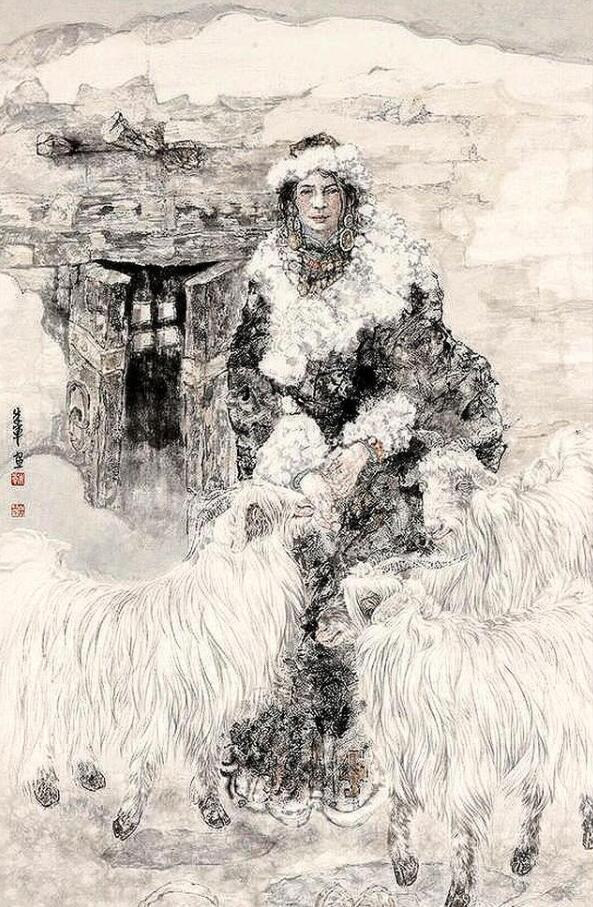 56岁朱军现身聚会，大佬聊天他指点人书法，一幅画曾卖130万