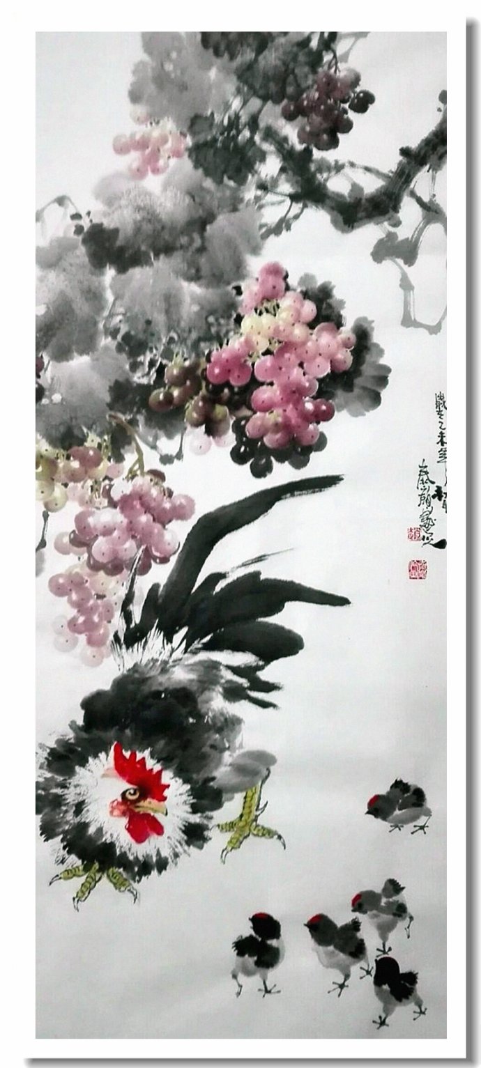 溢香流韵--赵太岭画葡萄