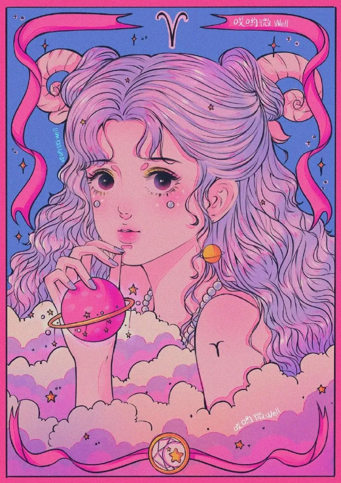 十二生肖 | 手绘精美滴十二星座 画师@哎哟微well