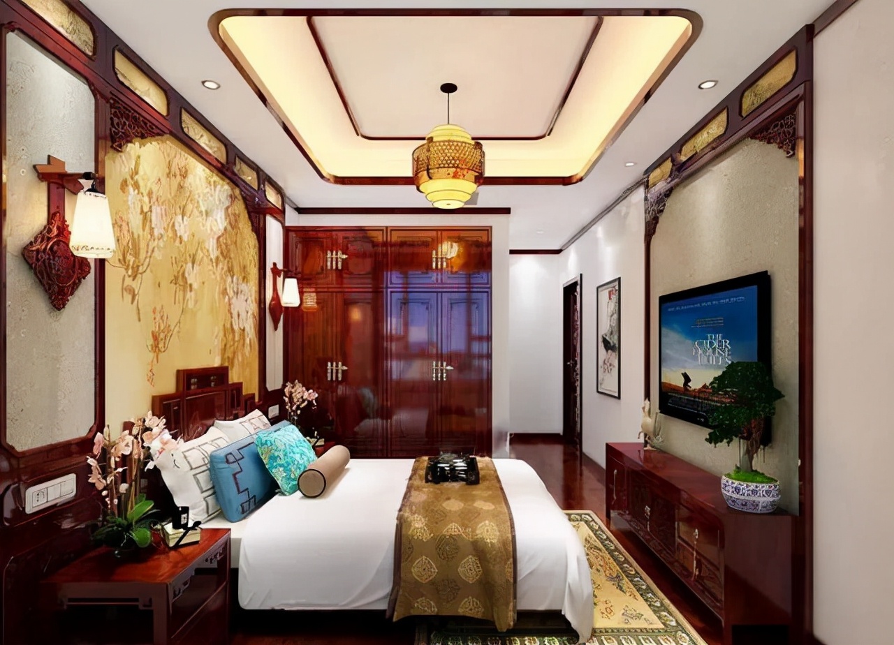 建造在农村里的别墅，配上中式装修，满屋的红木飘香，惊艳了我